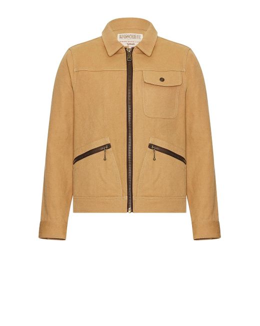 Schott Nyc Natural Unlined Utility Jacket for men