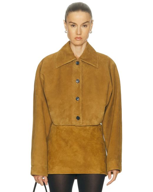 Khaite Yellow Sue Jacket