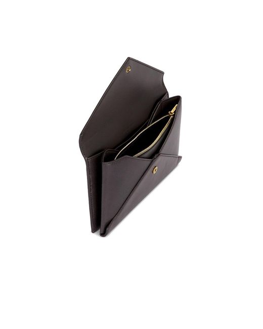 Saint Laurent Gray Large Flap Wallet