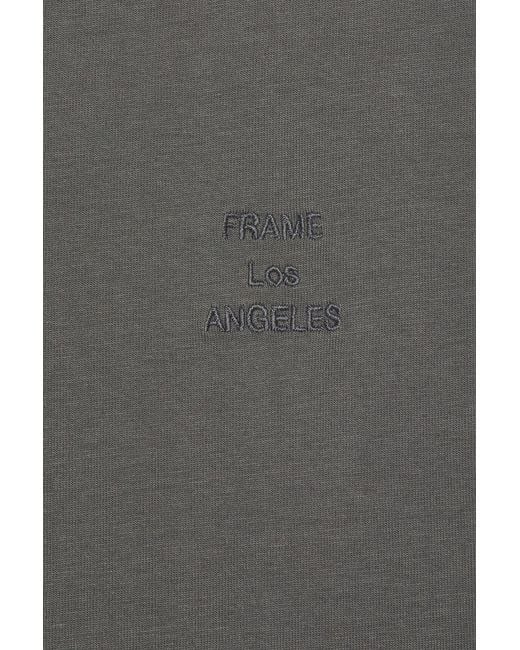 FRAME Gray Logo Tee for men