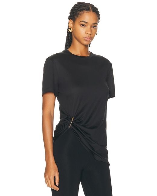 Versace Black Tie Side Top