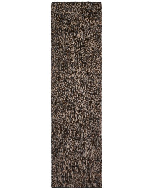 Saint Laurent Multicolor Leopard Scarf