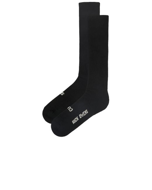 Rick Owens Black So Cunt Socks for men