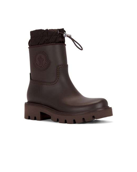 Moncler Brown Kickstream Rainboot