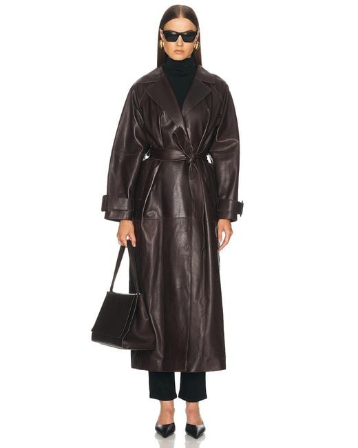 Nour Hammour Black Staley Coat