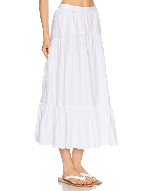 Solid & Striped White The Indra Skirt