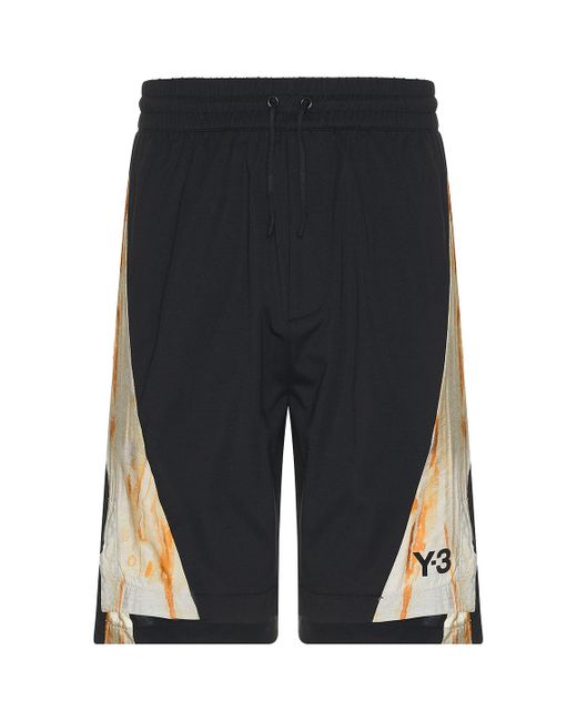 Y-3 Black Rust Dye Shorts for men