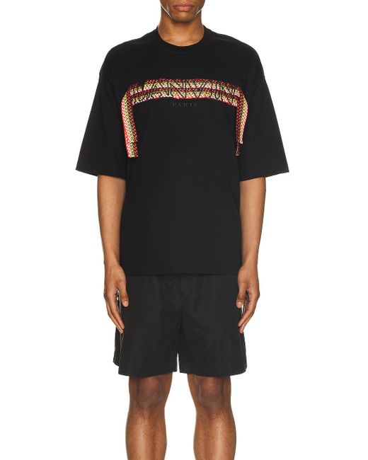 Lanvin Black Curblace Oversized T-shirt for men