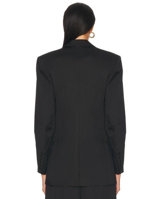 Alexandre Vauthier Black Satin Tailoring Blazer