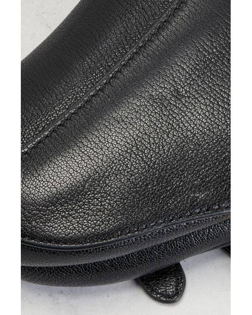 Dior Black Micro Saddle Bag