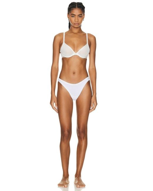 CUUP Multicolor Mesh Plunge Bra