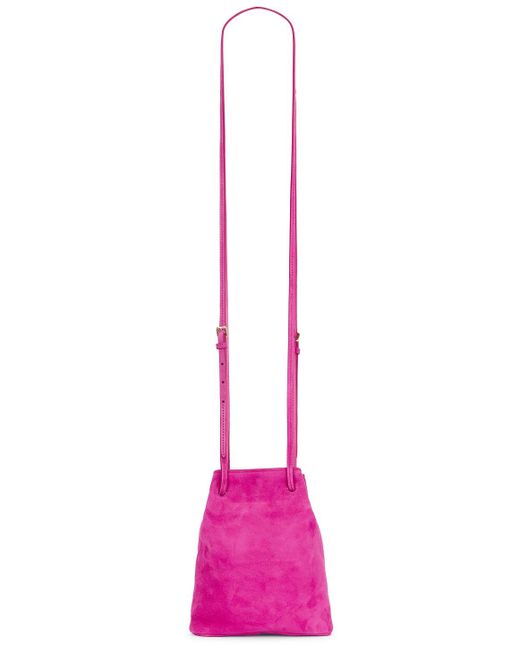 Miu Miu Pink Camoscio Bucket Bag