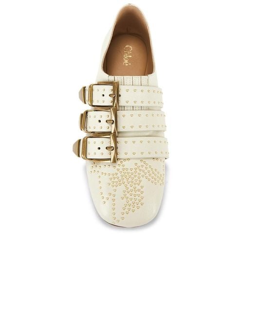 Chloé Metallic Susan Flat