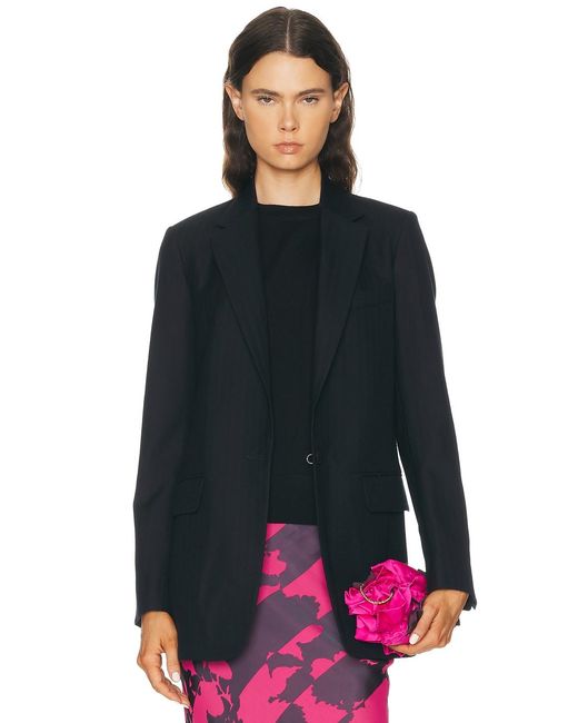 Dries Van Noten Blue Blanchet Jacket