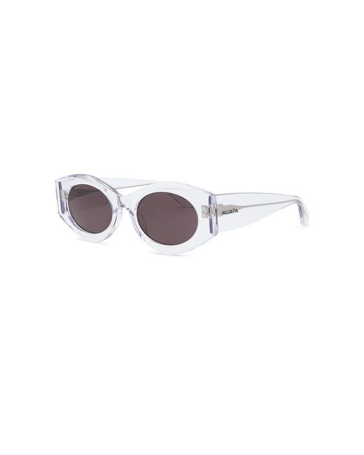 Alaïa Purple Oval Sunglasses