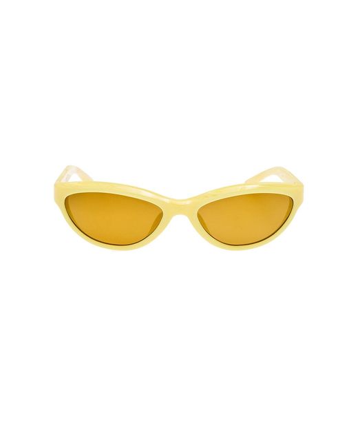 Jacquemus Yellow Curvo Sunglasses