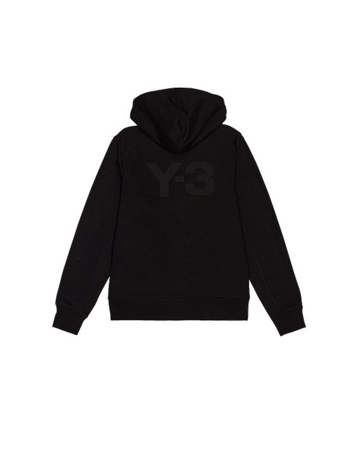 Y-3 Cotton Logo Hoodie in Nero gym and workout clothes Hoodies Womens Mens Clothing Mens Activewear - Save 10% Black 