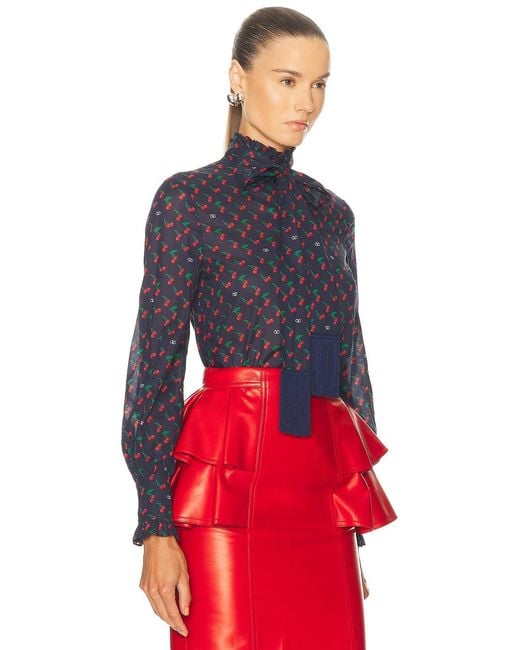 Valentino Red Cherryfic Shirt