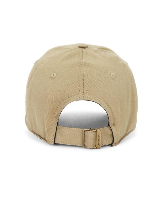 Saint Laurent Natural Baseball Hat