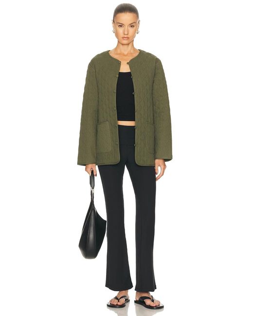 DONNI. Green The Quilted Loop Jacket