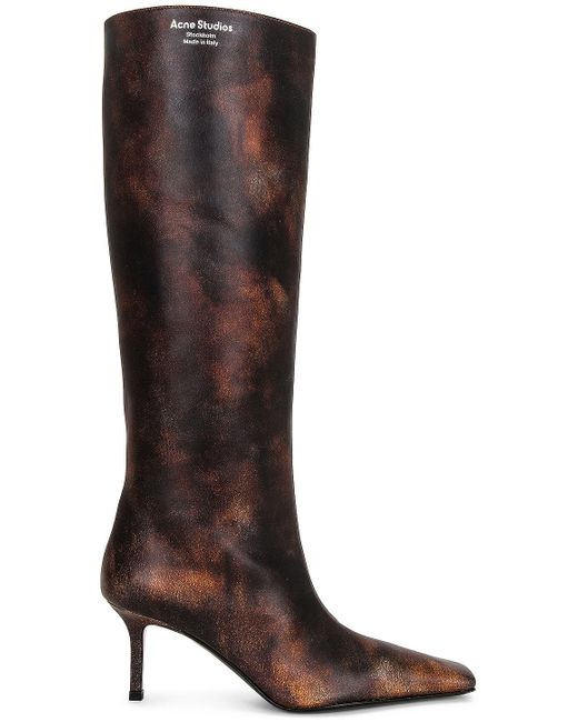Acne Studios Kitten Heel Boot in Brown | Lyst