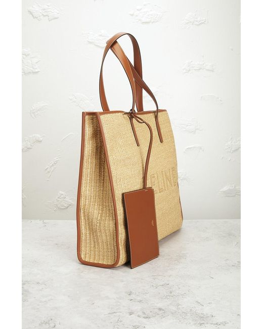 Céline Natural Raffia Cabas Tote Bag