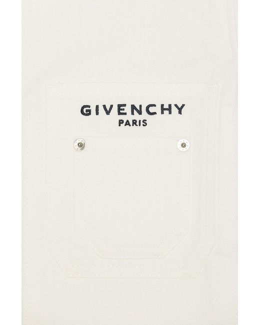 Givenchy White Patch Pockets Jacket for men