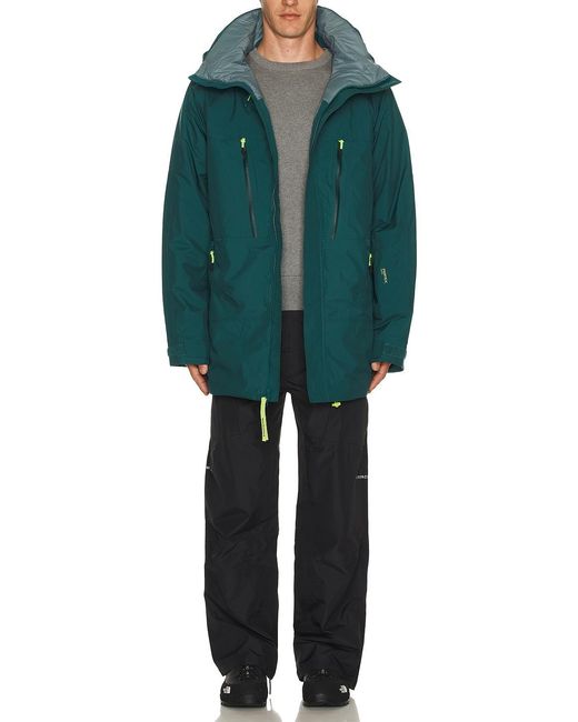 White/space Green Parka Jacket for men