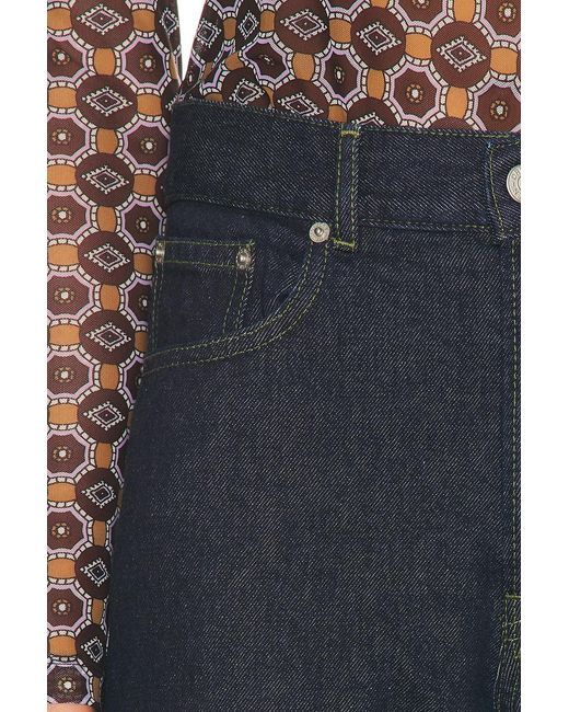 Dries Van Noten Blue Peyton Pants