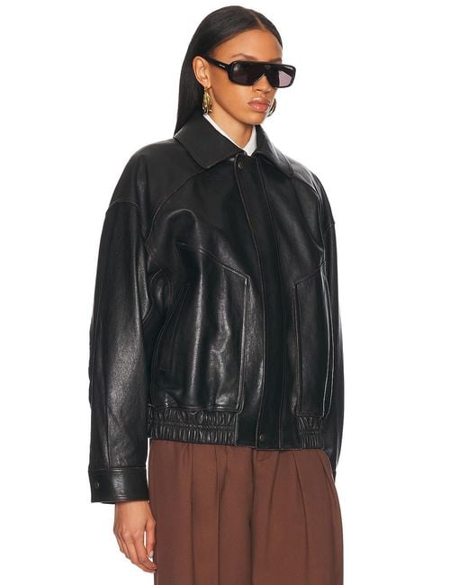 Saint Laurent Black Bomber Jacket