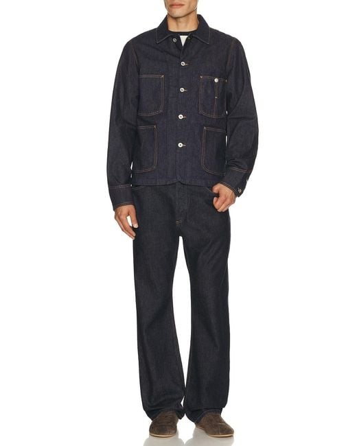 KENZO Blue Varsity Chore Jacket for men