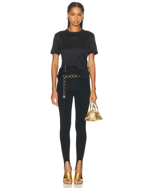 Versace Black Tie Side Top