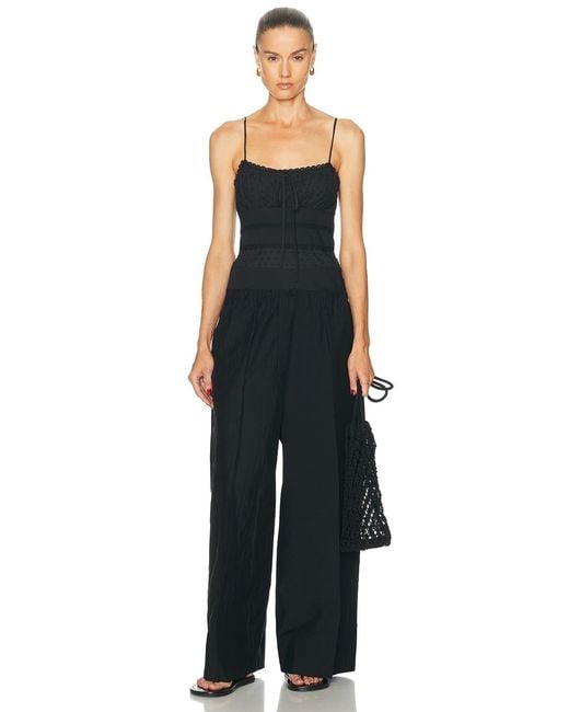 Staud Black Halie Top