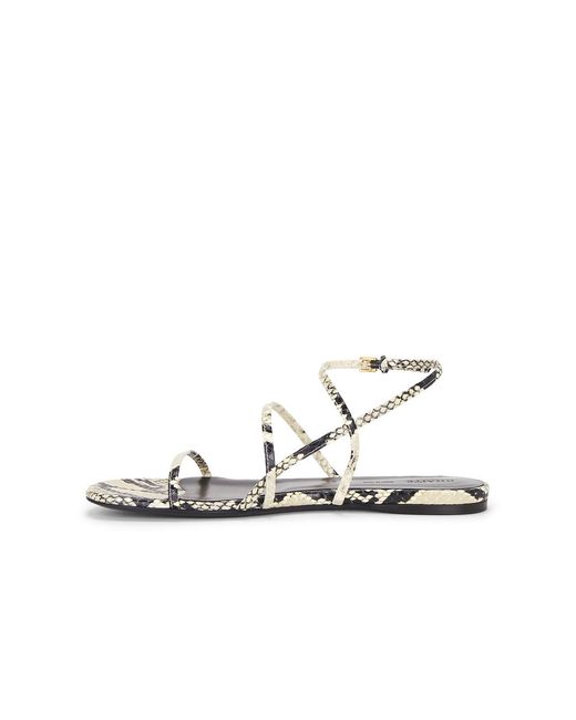 Khaite White Loop Flat Sandal