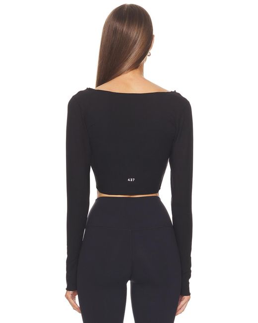 437 Black The Wrap Top