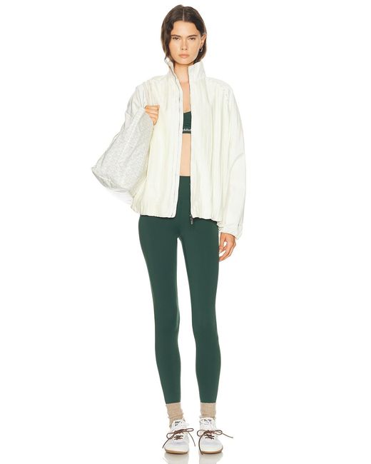Nike White Pleated Track Jacket