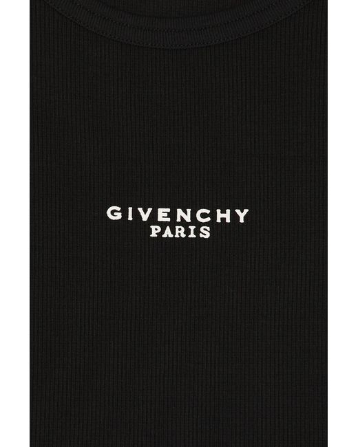 Givenchy Black Ribbed Tank Top for men