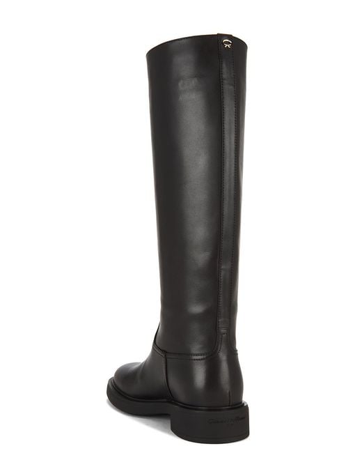 Gianvito Rossi Black Ascott Knee High Boot