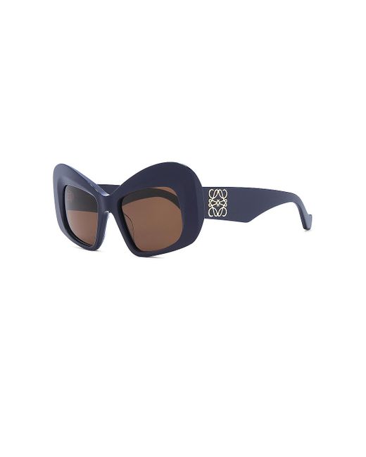 Loewe Blue Anagram Square Sunglasses