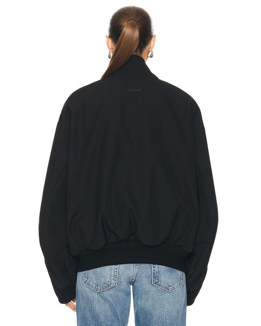 Fear Of God Black Wool Cotton Bomber