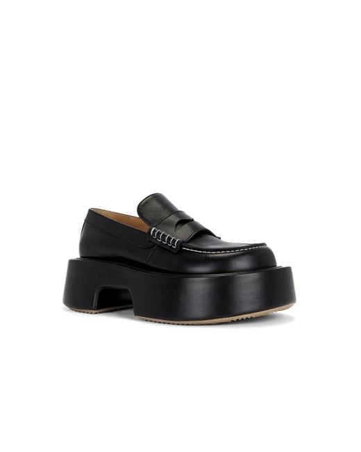 J.W. Anderson Black Platform Loafer