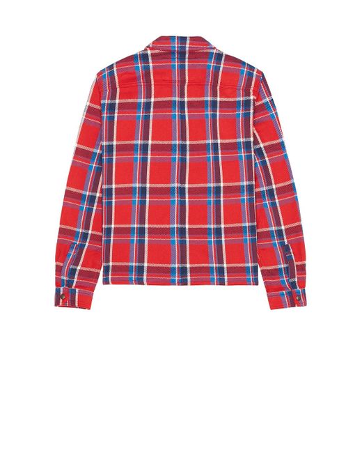 Rick Owens Red Cropped Outershirt for men