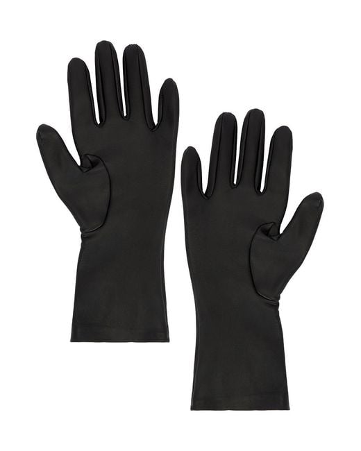 Khaite Black Remo Mid Gloves
