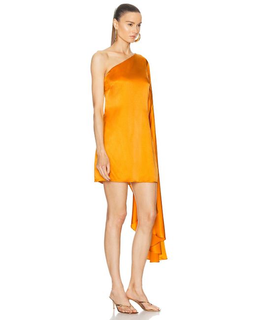 Cult Gaia Orange Enza Dress