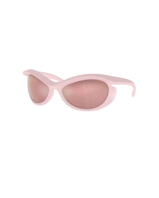 Burberry Pink Oval Sunglasses
