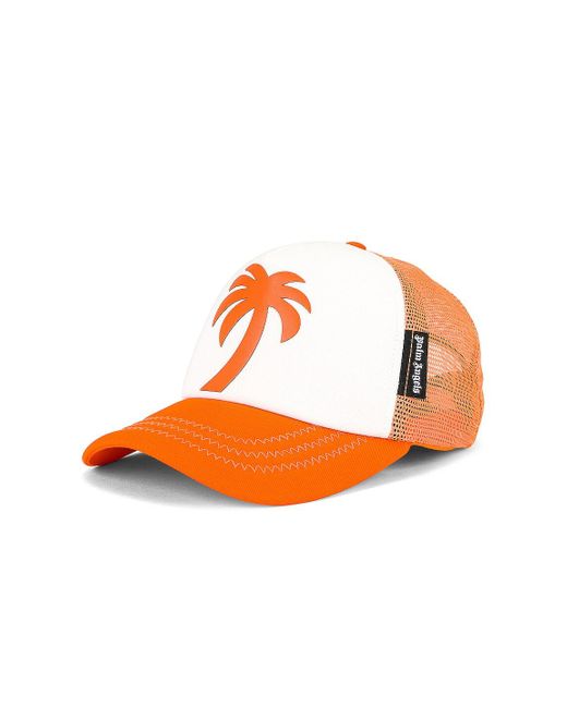Palm Angels Canvas Palm Trucker Cap in 