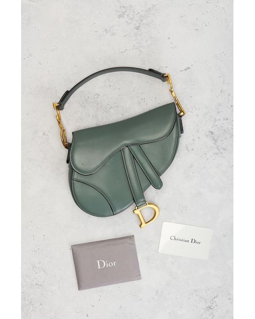 Dior Green Saddle Bag