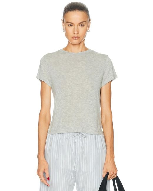 Agolde White Adine Shrunken Tee