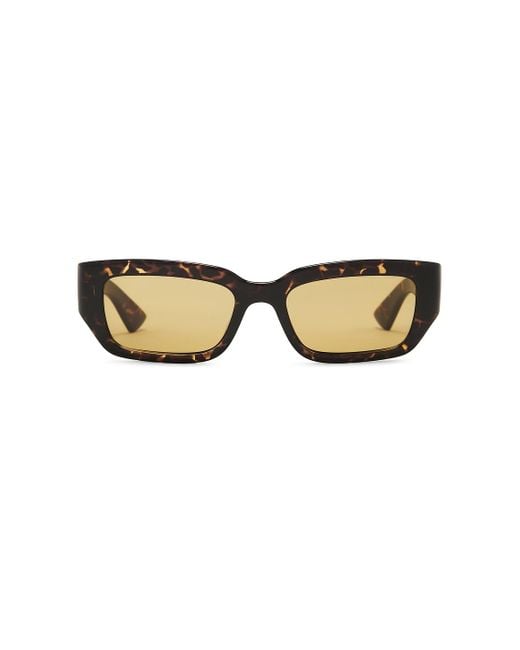 Bottega Veneta Natural Rectangular Sunglasses