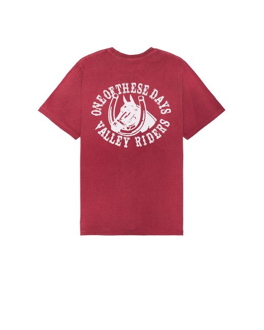 One Of These Days Red Valley Riders Tee for men